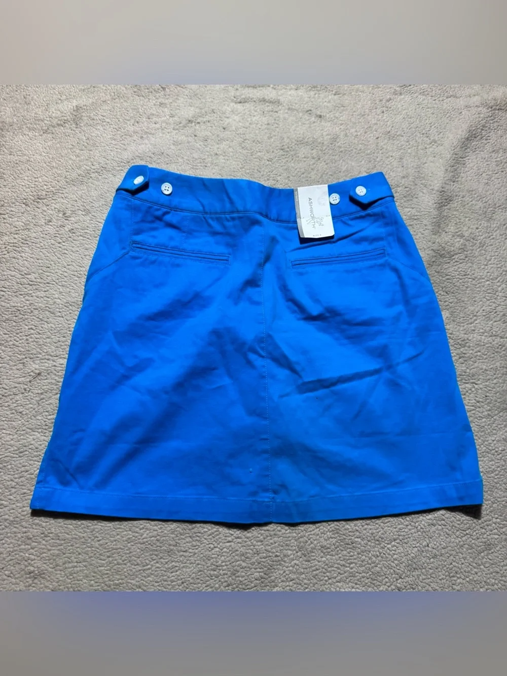 Ashworth Skort Womens 6 Blue Shorts Lined Skirt Athleisure Marina Blue Golf NEW
